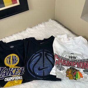 Nike Travis Scott and other Lakers Blackhawks T-Shirts - XXL